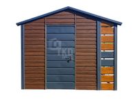 Schowek Domek Ogrodowy 2x2,5m + wiata Drzwi Drewnopodobny Dwuspad  TKD223