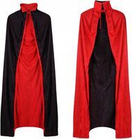 PELERYNA DWUSTRONNA CZARODZIEJ WAMPIR DRACULA STRÓJ HALLOWEEN