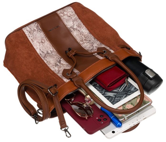 torebka damska 6885-5 cognack zdjęcie 5
