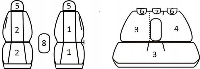Pokrowce miarowe do Mazda 3 II HB (2008-2014r) zdjęcie 2