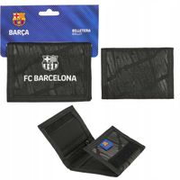 Portfel Piłkarski FC Barcelona Czarny Młodzieżowy na Rzep Piłka Nożna 25/26