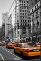 100 70CM OBRAZ PŁÓTNO MANHATTAN TAXI PŁÓTNO RAMA
