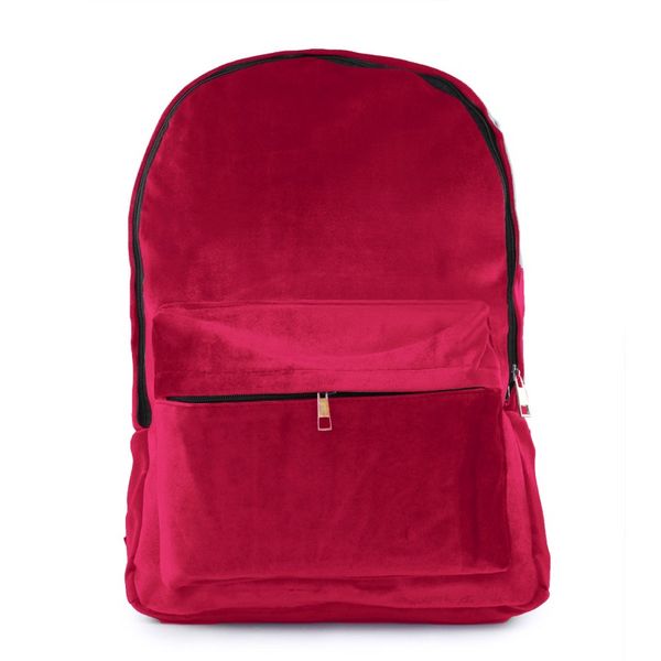 Plecak Aksamitny Velvet Bordo zdjęcie 4