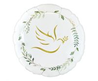 balon foliowy Gołąbek z listkami okrągły 18" |  FG-OZGL