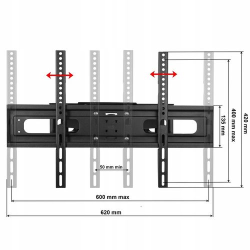 OBROTOWY UCHWYT do TELEWIZORA WIESZAK TV do 70 cali 600x400 VESA do na Arena.pl