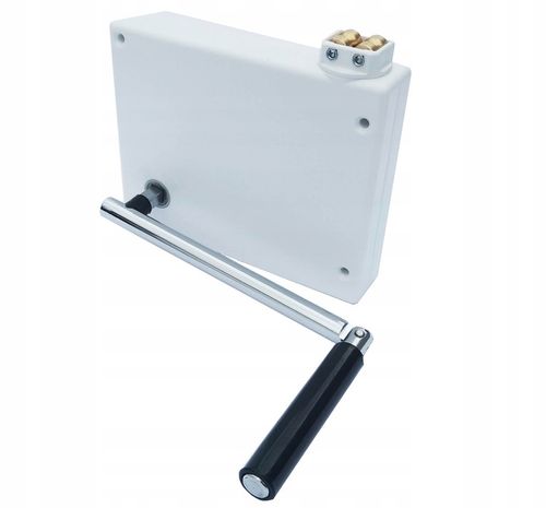 ZWIJACZ KORBOWY NA LINKĘ Z KORBĄ SELVE + LINKA 7MB BIAŁY do rolet zewn na Arena.pl