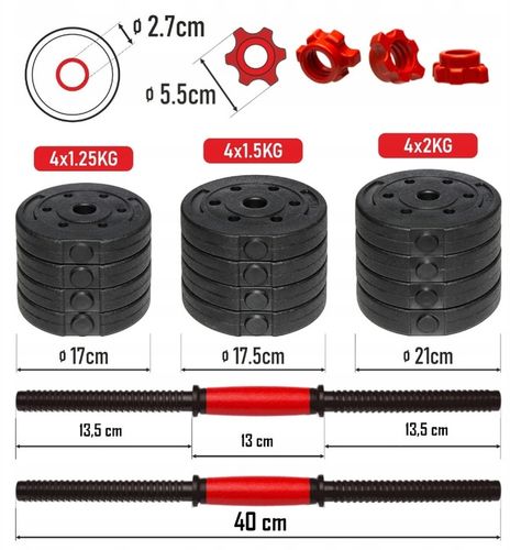 Hantle bitumiczne regulowane AbarQs 2x 10 kg na Arena.pl
