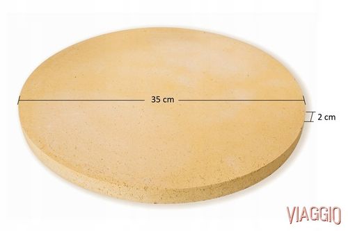 KAMIEŃ SZAMOTOWY DO PIZZY VIAGGIO 35 CM + ŁOPATKA + EBOOK GRATIS! na Arena.pl