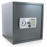 SEJF ELEKTRONICZNY STALOWY GRAFITOWY Z GRUBYMI DRZWIAMI 3MM