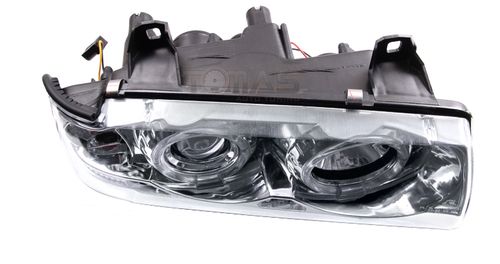 Reflektory lampy BMW E36 chrom ringi coupe cabrio na Arena.pl