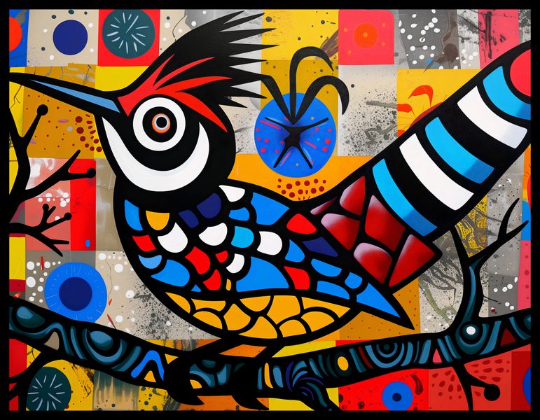 Plakat 65x50cm Ptak Na Wznak zdjęcie 2