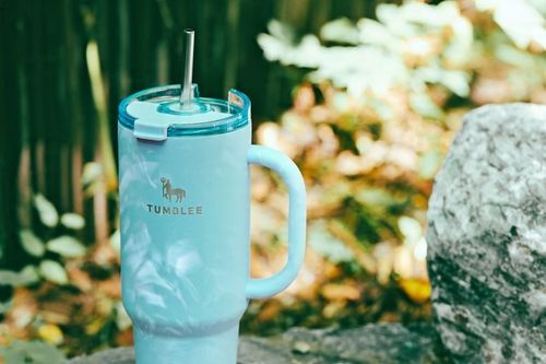 KUBEK TERMICZNY ZE SŁOMKĄ TERMOS Z UCHWYTEM NA HERBATĘ KAWĘ SZCZELNY 1200ML na Arena.pl