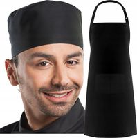 Szef Zestaw Czapka Fartuch KUCHARSKI GASTRONOMIA Zestaw kucharza