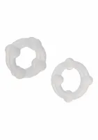calexotics silicone double stacker rings - podwojny zestaw silikonowy