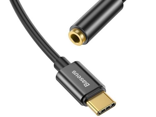 Adapter Baseus L54 USB-C Type C na mini Jack 3.5mm Audio black na Arena.pl