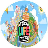 Opłatek na tort Toca Life World