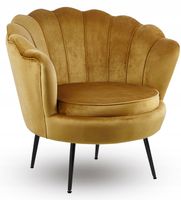 fotel krzesło curry do salony duże czarne nogi metalowe tapicerowane