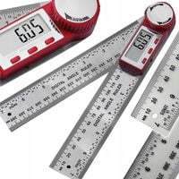 METALOWY KĄTOMIERZ ELEKTRONICZNY CYFROWY Z EKRANEM LCD 200mm 360° +