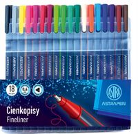 CIENKOPISY TRÓJKĄTNE 0,4MM ASTRAPEN 18SZT 3084
