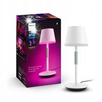 Lampa stołowa biurkowa Philips Hue Go Ambiance W&C Biało-miętowa