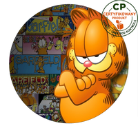 Opłatek na tort Garfield