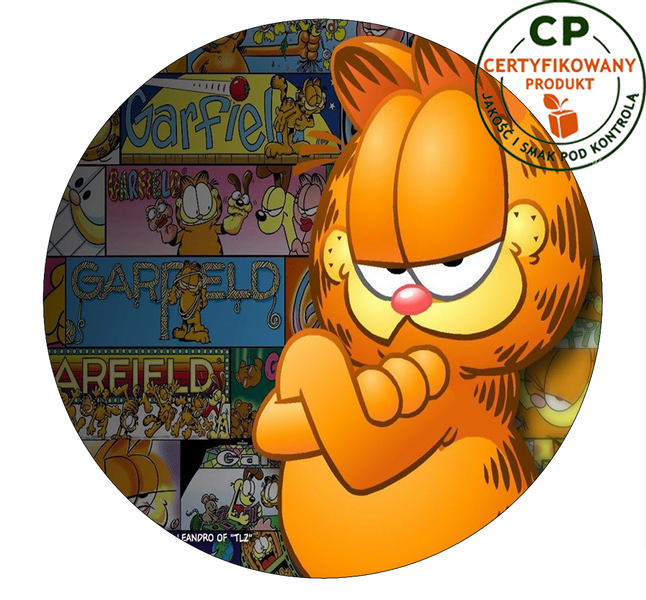 Opłatek na tort Garfield zdjęcie 1