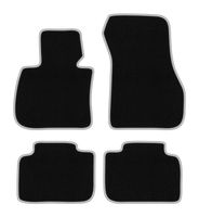 Dywaniki welurowe CARLUX-SILVER do BMW X1 F48 FL czarne/srebrne