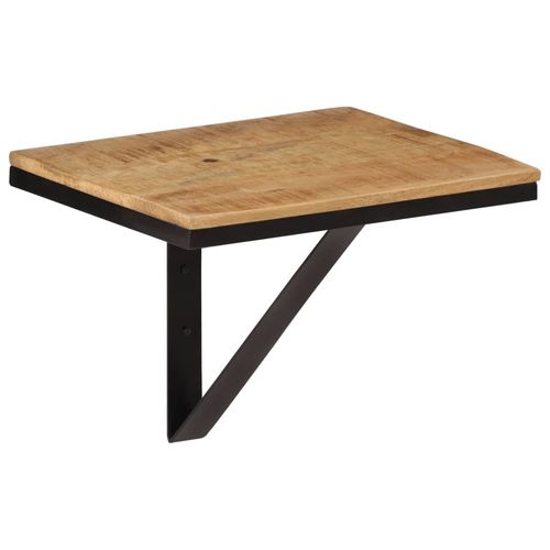 Półka ścienna, 40x30x32 cm, lite drewno mango i żelazo na Arena.pl