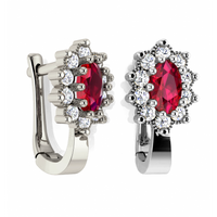 SREBRNE KOLCZYKI NA ZAPIĘCIA ANGIELSKIE PRÓBA SREBRA 925 DOSTĘPNE RÓŻNE KOLORY