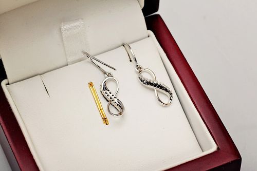 Złote kolczyki KBD3873 - Diament na Arena.pl