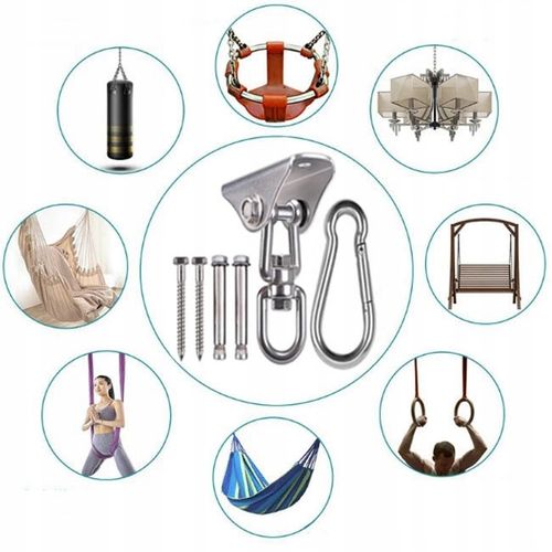 HAK OBROTOWY 360° UCHWYT SUFITOWY MOCOWANIE SUFITOWE DO HUŚTAWKI na Arena.pl