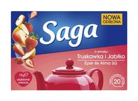 SAGA HERBATA EXPRESOWA 20TB TRUSKAWKA JABŁKO KARTONIK