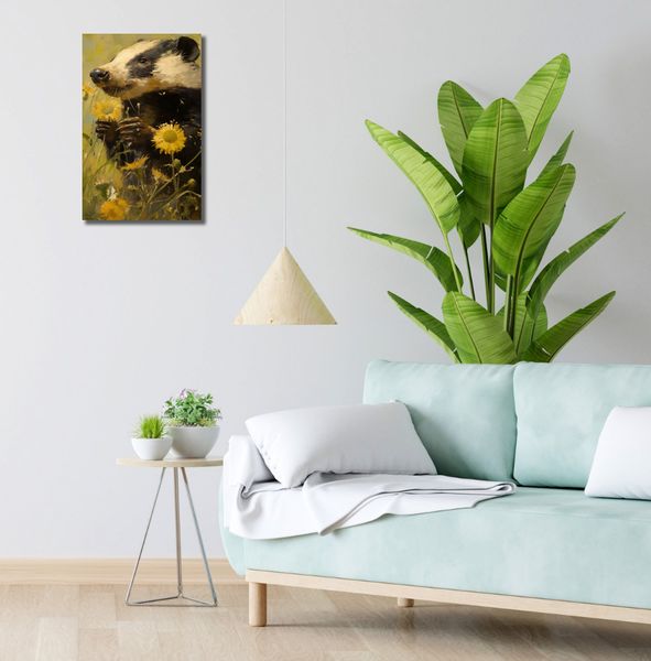 Obraz 30x50cm Łąka w Oczach Borsuka zdjęcie 2