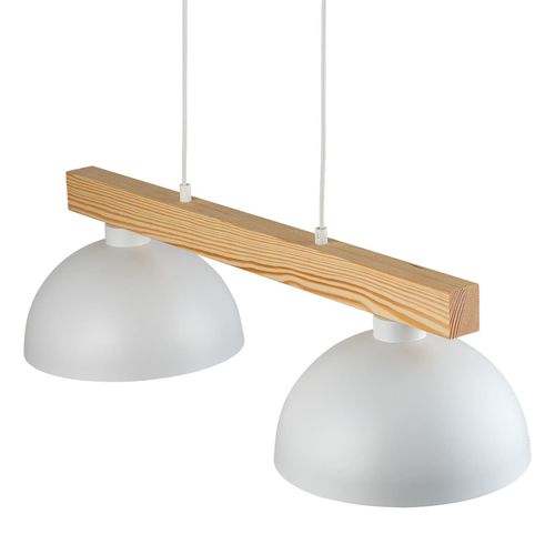 Podwójna lampa wisząca skandynawska Oslo 4713 TK Lighting drewniana biała na Arena.pl