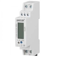 PODLICZNIK ENERGII JEDNOFAZOWY LCD RESET 32A 230V DIN