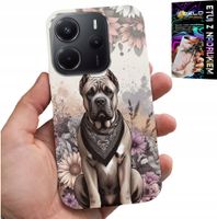 ETUI DO XIAOMI NOTE 14 4G - PSIE RASY PSIE WZORY POKROWIEC + FOLIA