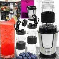 BLENDER KIELICHOWY DO KOKTAJLI SMOOTHIE WIELOFUNKCYJNY 2xBIDON KRUSZY LÓD