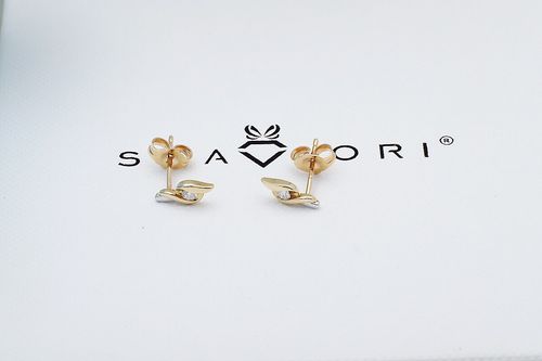 Złote kolczyki KZD5720 - Diament na Arena.pl