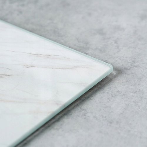 Deska KUCHENNA do krojenia szklana antypoślizgowa BIAŁY MARMUR 30x40 cm na Arena.pl