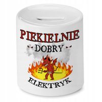 Skarbonka Dla Elektryka Idealny Imieniny Prezent Z Nadrukiem Ze Zdjęciem
