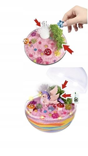 ZESTAW KREATYWNY DO TWORZENIA KRYSZTAŁ JEDNOROŻEC TERRARIUM DIY DLA DZIECI na Arena.pl