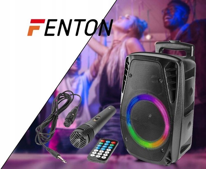 Głośnik BLUETOOTH karaoke 300W MIC PILOT BATERIA zdjęcie 8