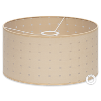 Abażur tkaninowy Cerlux 35 cm x 20 cm beżowy E27 E14 elegancki do lampy