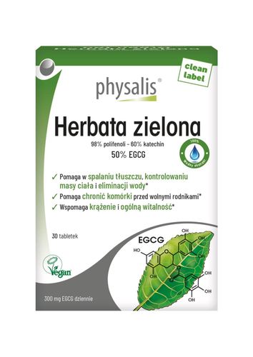 HERBATA ZIELONA 30 TABLETEK - PHYSALIS na Arena.pl