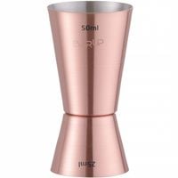 jigger miara barmańska dwustronna do drinków miedziana 25/50 ml