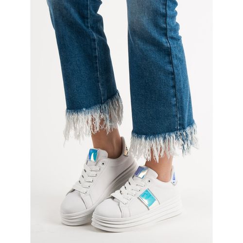 Białe Obuwie Na Platformie r.39 na Arena.pl