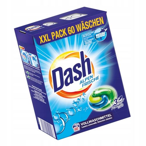 DASH Frische Kapsułki do prania białych ubrań niemieckie DE 3in1 60szt na Arena.pl