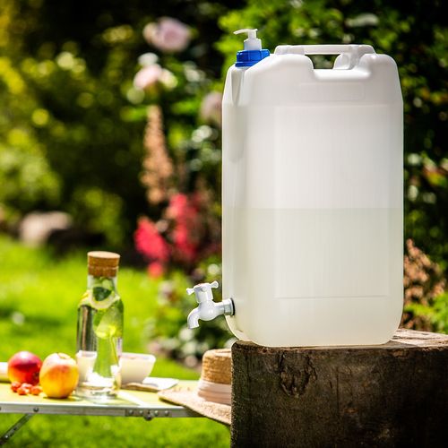 KADAX Kanister Na Wodę Umywalka Pojemnik Dozownik mydło Płyny 30L Z Kranem na Arena.pl