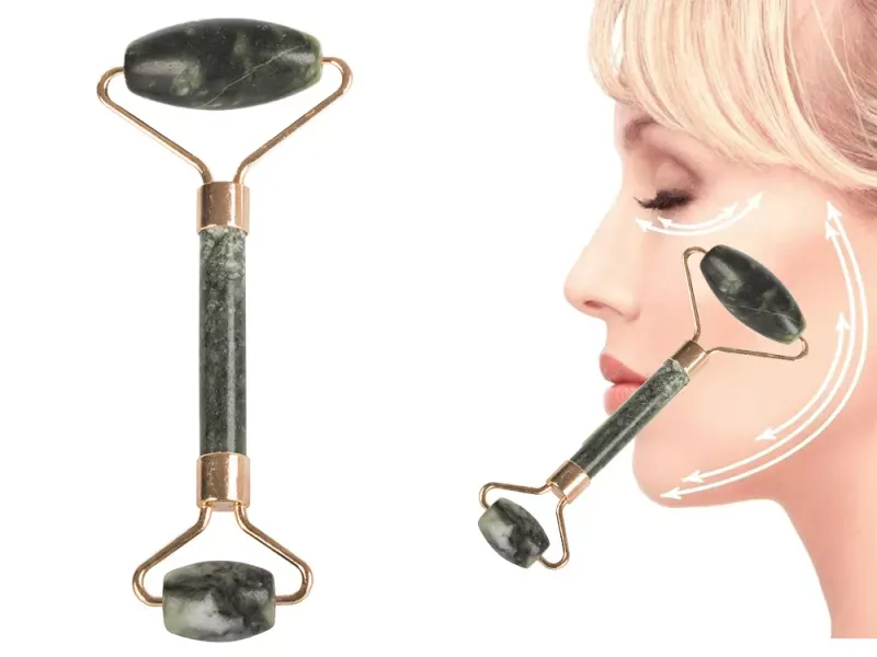 Masażer do twarzy z jadeitu roller wałek jadeitowy zdjęcie 10