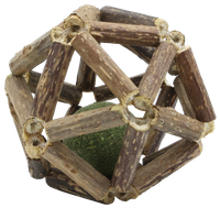 Zabawka dla kota matatabi kula geometryczna z kulką kocimiętki 8cm